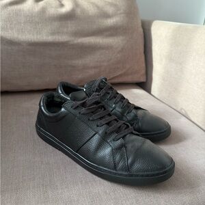 Men’s Black Leather Sneakers Massimo Dutti, Size EU 43 (US 10)